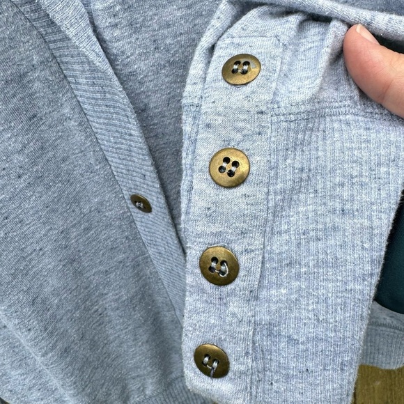 AG Adriano Goldschmied Light Blue Shawl Collar Button Front Cardigan Sz XL - Picture 6 of 10